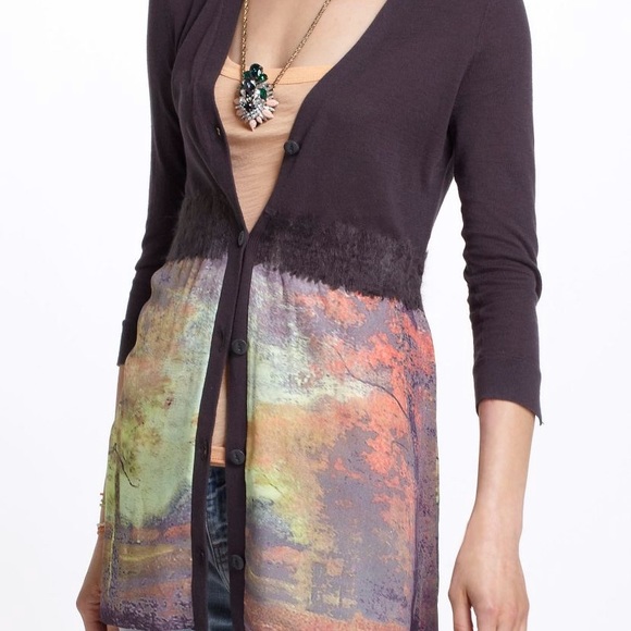 Foliage Empire Cardigan by Anthropologie - Picture 1 of 10
